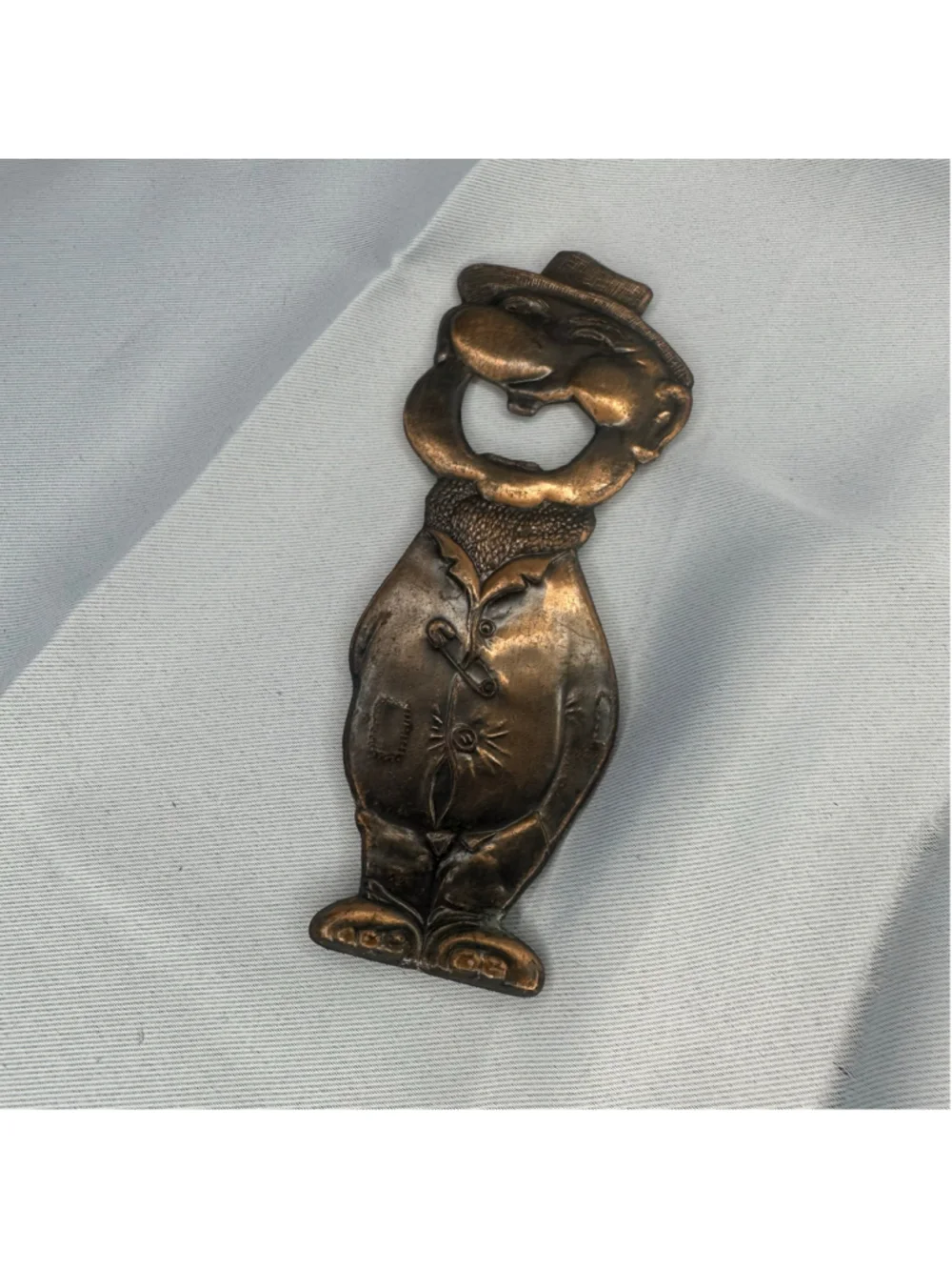 Vintage Metal Laughing Hobo “Tramp” Bottle Opener Novelty Barware Collectible